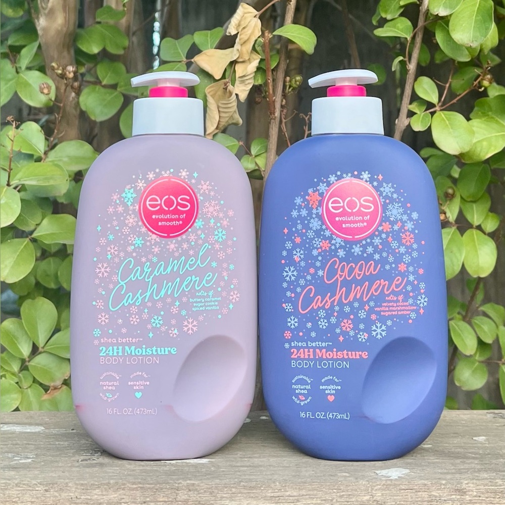 eos Caramel & Cocoa Cashmere Body Lotion 2 pc Set